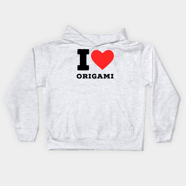 I love origami Kids Hoodie by richercollections